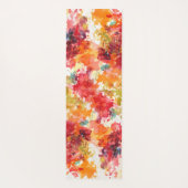 Abstract Oranje Waterverf schilderen met flitsen Yogamat (Achterkant)