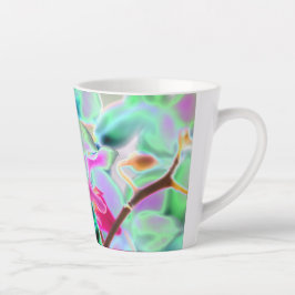 Abstract orchidee design latte Mok