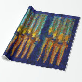 Abstract organ pipes wrapping paper cadeaupapier (Uitgerold)