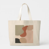 Abstract Organic Blob Art – Modern Minimal Grote Tote Bag (Achterkant)