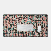 Abstract organisch patroon in pastel bureaumat (Keyboard & Muis)