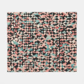 Abstract organisch patroon in pastel fleece deken (Voorkant (Horizontaal))