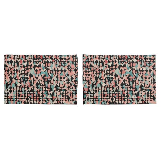 Abstract organisch patroon in pastel kussensloop (Achterkant-Set)