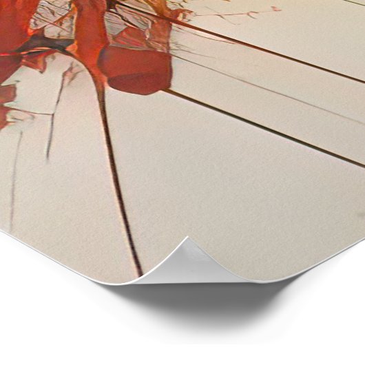 Abstract Organisch Schilderen 2:3 Poster (Hoek)