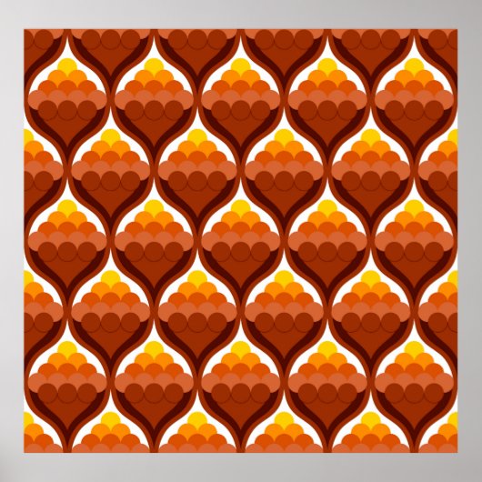 abstract organisch vormend versieringspatroon poster (Voorkant)