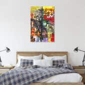 Abstract Original Art Canvas Afdruk (Insitu (Slaapkamer))