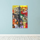 Abstract Original Art Canvas Afdruk (Insitu (Houten vloer))