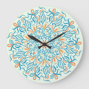 Abstract Ornament Keramische Tegel Patroon Grote Klok