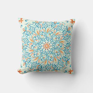 Abstract Ornament Keramische Tegel Patroon Kussen