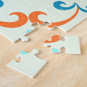 Abstract Ornament Keramische Tegel Patroon Legpuzzel (Zijkant)