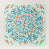 Abstract Ornament Keramische Tegel Patroon Legpuzzel (Horizontaal)