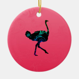 Abstract Ornament Ostrich