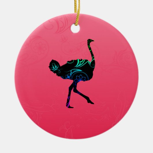 Abstract Ornament Ostrich (Voorkant)