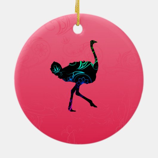 Abstract Ornament Ostrich (Achterkant)