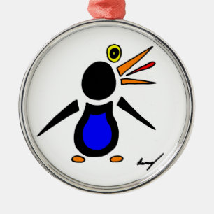 Abstract Ornament Penguin-ronde