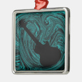 Abstract Ornament voor gitaar, Blauwgroen (Links)