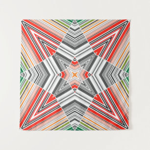 Abstract ornamental lined striped sealmess pattern wandkleed