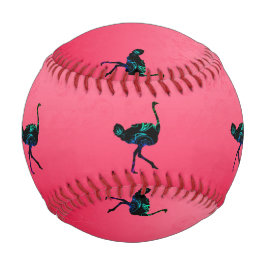 Abstract Ostrich Baseball