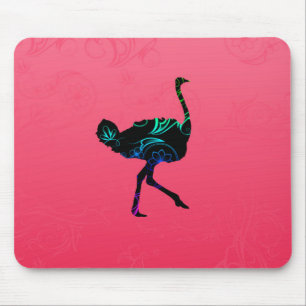 Abstract Ostrich Mousepad Muismat
