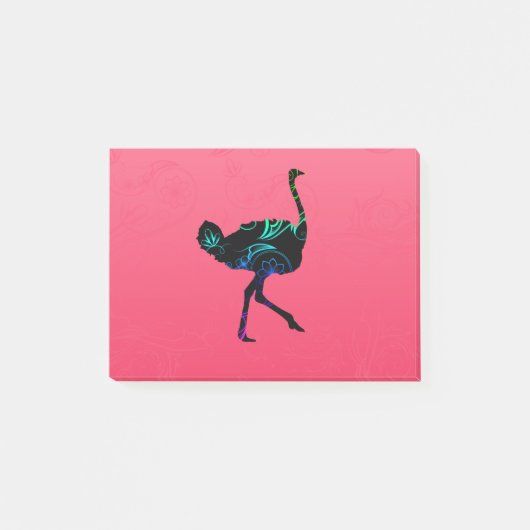 Abstract Ostrich-Post-it® notes (Voorkant)