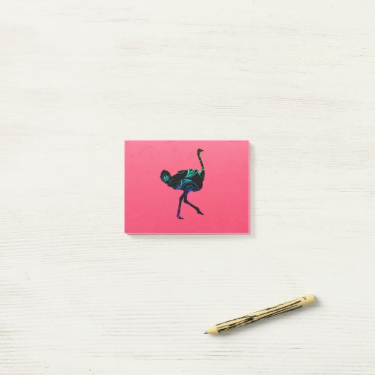 Abstract Ostrich-Post-it® notes (Op bureau)