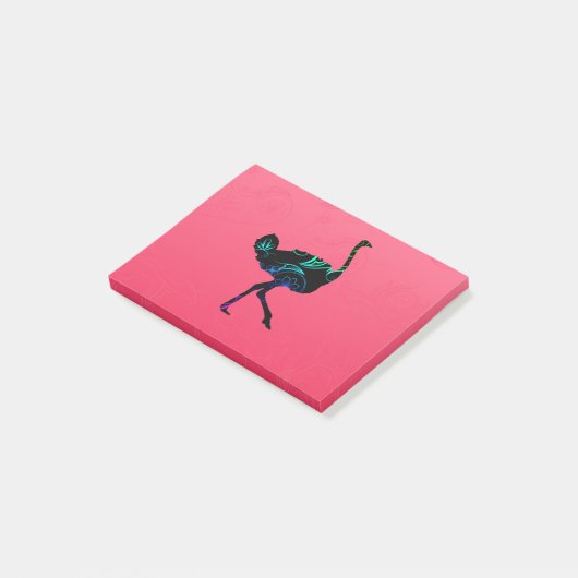 Abstract Ostrich-Post-it® notes (Schuin)
