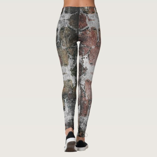 Abstract oud roosterdek leggings (Achterkant)