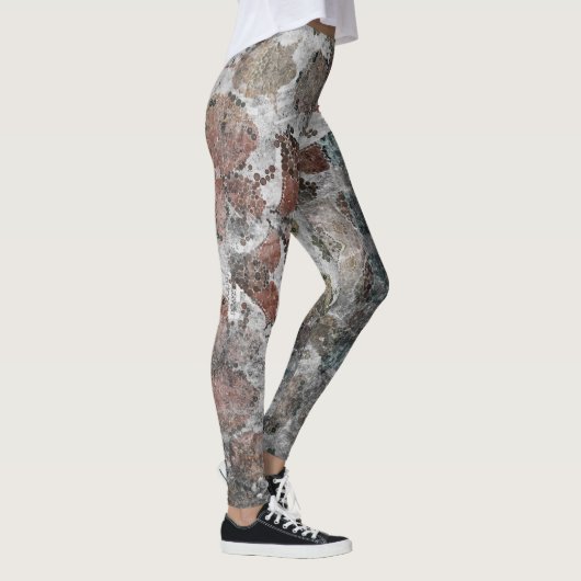 Abstract oud roosterdek leggings (Rechts)