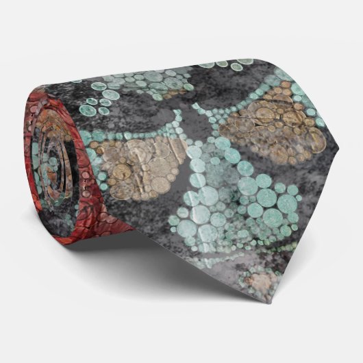 Abstract oud  roosterdek stropdas (Opgerold)