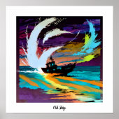 Abstract oud schip poster (Voorkant)