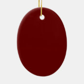 Abstract Oval Christmas Ornament- plain back Keramisch Ornament (Achterkant)