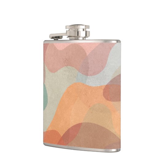 Abstract Overlapping Pastel Blobs Background Heupfles (Links)