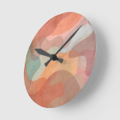 Abstract Overlapping Pastel Blobs Background Ronde Klok (Hoek)