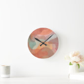 Abstract Overlapping Pastel Blobs Background Ronde Klok (Huis)