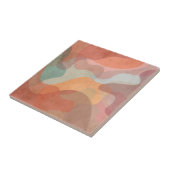 Abstract Overlapping Pastel Blobs Background Tegeltje (Zijkant)