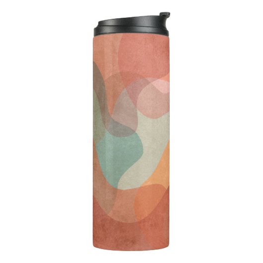 Abstract Overlapping Pastel Blobs Background Thermosbeker (Gedraaid links)