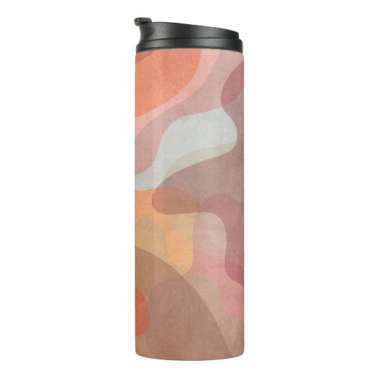 Abstract Overlapping Pastel Blobs Background Thermosbeker (Geroteerd rechts)