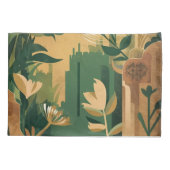 Abstract Overwoekerde Tuin: Botanisch Kussensloop (Achterkant)