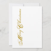 Abstract overzicht met Merry KerstGold Tree Stars Feestdagenkaart (Achterkant)