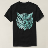 Abstract Owl Identity | Symbolic Observer Modern  T-shirt (Design voorkant)