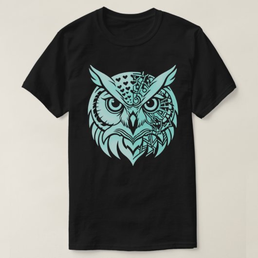 Abstract Owl Identity | Symbolic Observer Modern  T-shirt (Design voorkant)