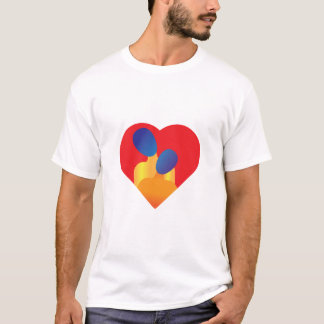 Abstract paar t-shirt