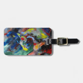 Abstract paard bagagelabel (Voorkant horizontaal)