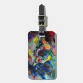 Abstract paard bagagelabel (Voorkant verticaal)