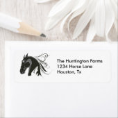 Abstract paard etiket (Insitu)