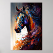 Abstract paard poster (Voorkant)