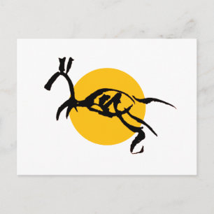 Abstract Paard Schepsel Kwast Tekening Briefkaart