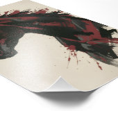 Abstract paard wanddecoratie foto afdruk (Hoek)