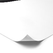 Abstract paard | Zwart-wit Poster (Hoek)