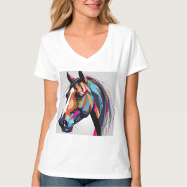 Abstract Paardenpaard Mustang Pony Bronco Colt T-shirt